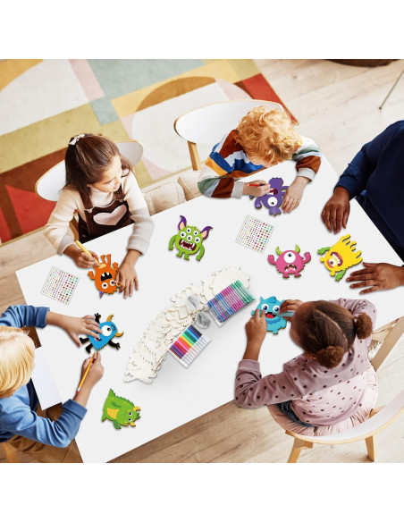 Kit de Manualidades Campana de Viento Monstruo 16 Piezas gisgfim