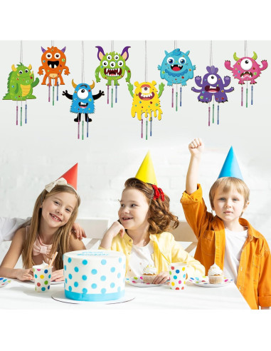 Kit de Manualidades Campana de Viento Monstruo 16 Piezas gisgfim