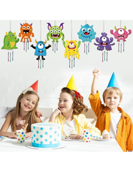 Kit de Manualidades Campana de Viento Monstruo 16 Piezas gisgfim