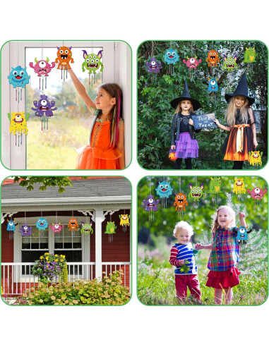 Kit de Manualidades Campana de Viento Monstruo 16 Piezas gisgfim