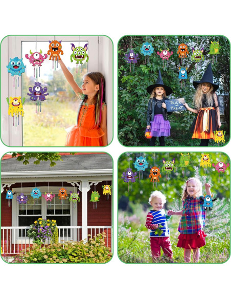 Kit de Manualidades Campana de Viento Monstruo 16 Piezas gisgfim