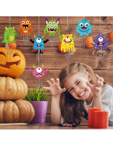 Kit de Manualidades Campana de Viento Monstruo 16 Piezas gisgfim