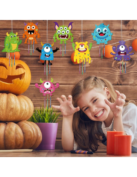 Kit de Manualidades Campana de Viento Monstruo 16 Piezas gisgfim