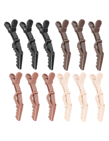 YISSION 12 Clips de Pelo Cocodrilo Grande Sin Pliegues