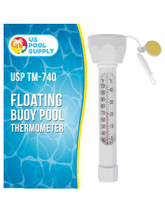 Termómetro Flotante U.S. Pool Supply con Pantalla Jumbo 43.3C 2