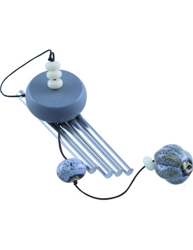 Campana de Viento Pequeña QIPAN Gris 29.21 cm para Interior/Exterior