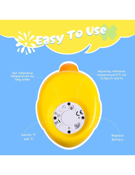 Termómetro de baño Doliwish pato clásico para bebés