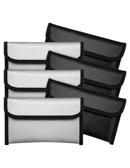 Leinuosen 6 Bolsas Ignífugas 20x12 cm Impermeables