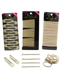 Juego de Clips para Cabello Dofash - Set de 102 Piezas Rubio