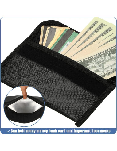 Leinuosen 6 Bolsas Ignífugas 20x12 cm Impermeables