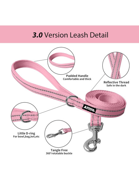 Arnés para Perro AIITLE Rosa XXS con Correa Reflectante Arnés para Perro AIITLE Rosa XXS con Correa Reflectante