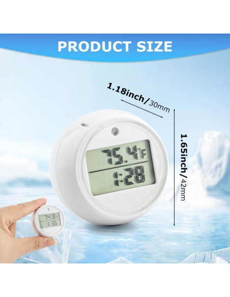 Termómetro de Baño de Hielo Bibabala con Temporizador Automático