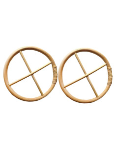 2 Piezas Círculos de Campanas de Viento Rosojodg 2.54 cm