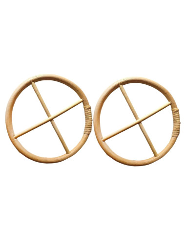 2 Piezas Círculos de Campanas de Viento Rosojodg 2.54 cm