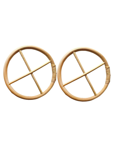 2 Piezas Círculos de Campanas de Viento Rosojodg 2.54 cm