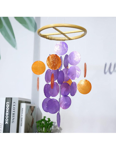 2 Piezas Círculos de Campanas de Viento Rosojodg 2.54 cm