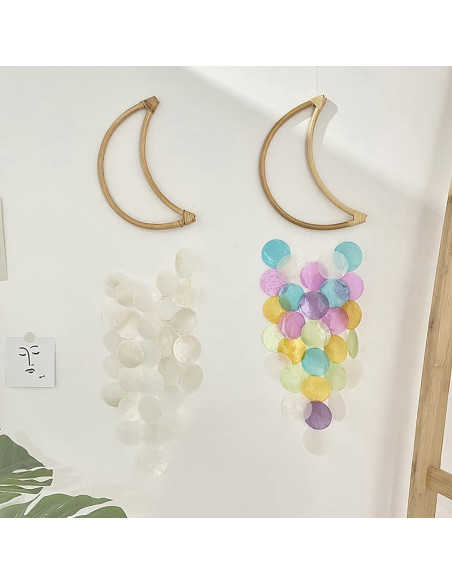 2 Piezas Círculos de Campanas de Viento Rosojodg 2.54 cm