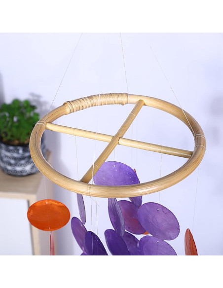 2 Piezas Círculos de Campanas de Viento Rosojodg 2.54 cm