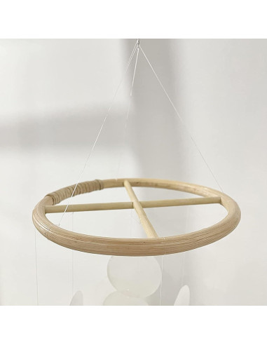 2 Piezas Círculos de Campanas de Viento Rosojodg 2.54 cm