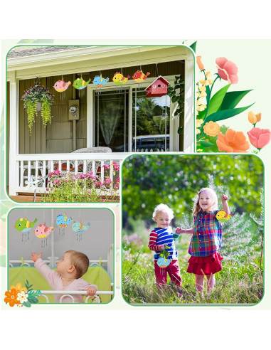 Kit de Manualidades de Campanas de Viento Gisgfim 12 Piezas