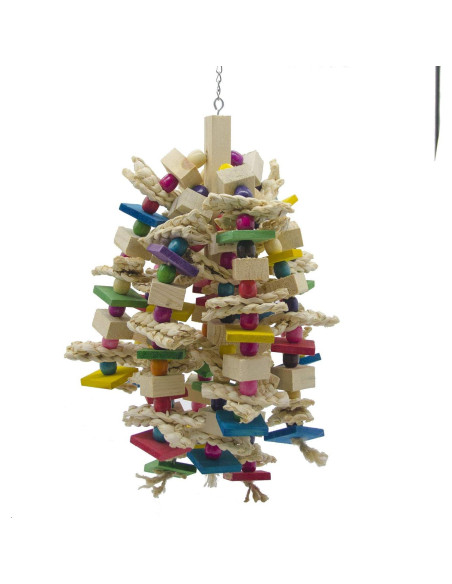 Juguete para Masticar Grande EBaokuup para Loros 50x25cm