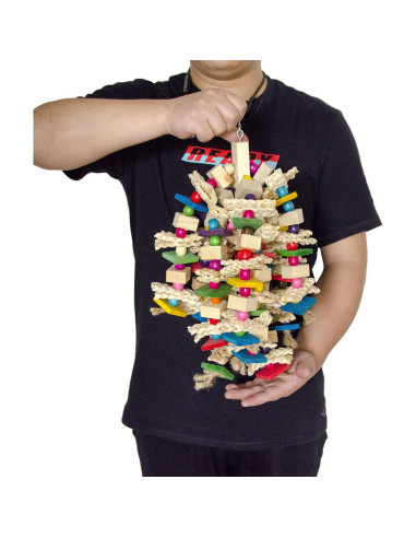 Juguete para Masticar Grande EBaokuup para Loros 50x25cm