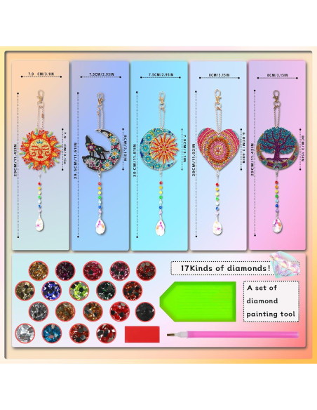 Kit de Manualidades Disfruta Mis Campanas de Viento 5 Pcs