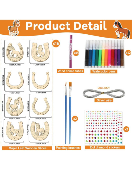 Kit de Manualidades de Campana de Viento Gisgfim - 16 Piezas