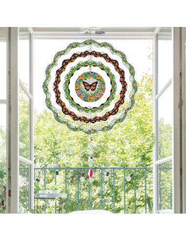 Kit de Arte de Diamante MaiYiYi Mariposa 20x20 cm Verde