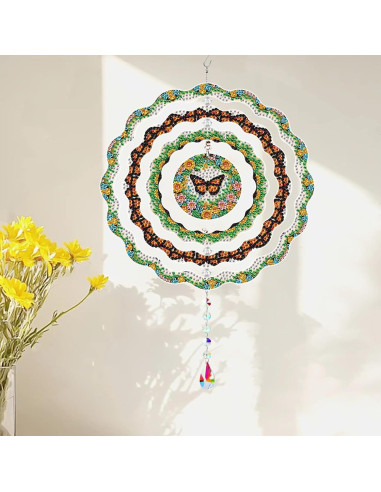 Kit de Arte de Diamante MaiYiYi Mariposa 20x20 cm Verde