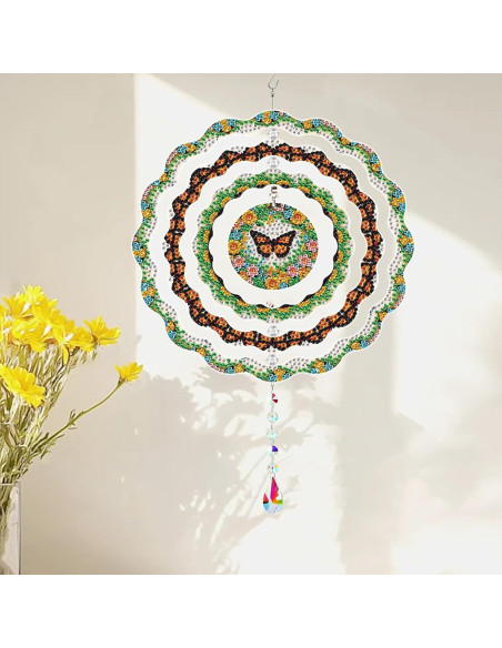 Kit de Arte de Diamante MaiYiYi Mariposa 20x20 cm Verde