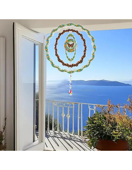 Kit de Arte de Diamante MaiYiYi Mariposa 20x20 cm Verde