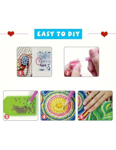 Kit de Arte de Diamante MaiYiYi Mariposa 20x20 cm Verde