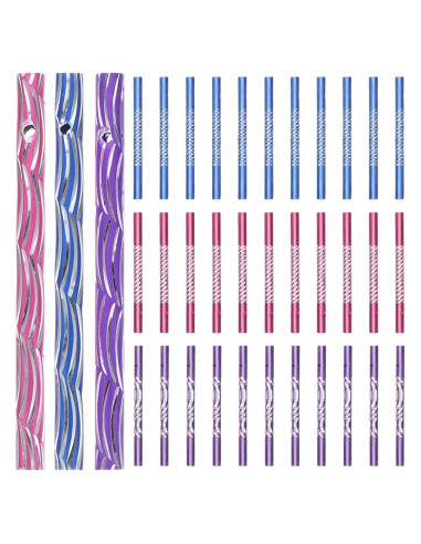 50 Tubos de Campana de Viento Didiseaon de Aluminio Multicolor