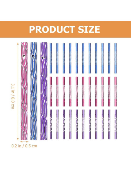 50 Tubos de Campana de Viento Didiseaon de Aluminio Multicolor