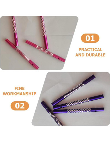 50 Tubos de Campana de Viento Didiseaon de Aluminio Multicolor