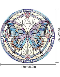 Colgante de Pintura de Diamante JISHSHAY Mariposa 3 DIY 2