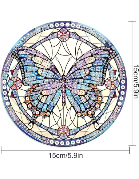 Colgante de Pintura de Diamante JISHSHAY Mariposa 3 DIY