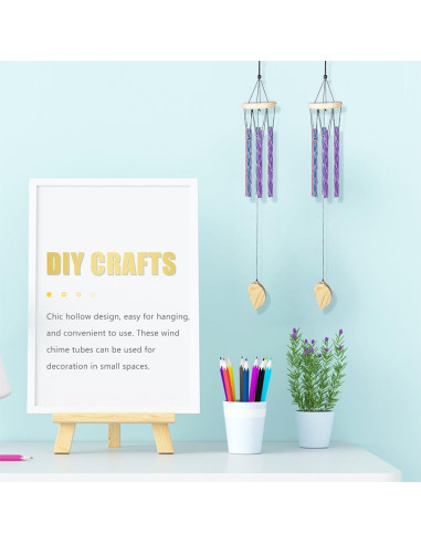 50 Tubos de Campana de Viento Didiseaon de Aluminio Multicolor