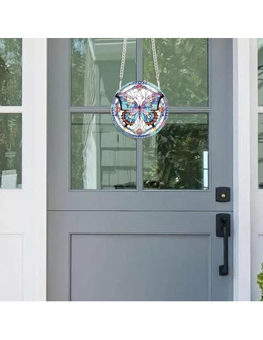 Colgante de Pintura de Diamante JISHSHAY Mariposa 3 DIY