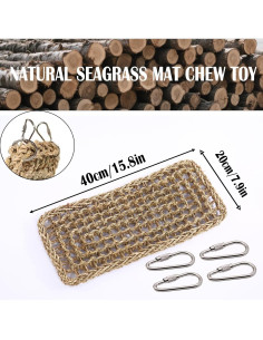 Alfombra de Escalera para Aves FBIRDY 75 x 17.8 cm Natural 2