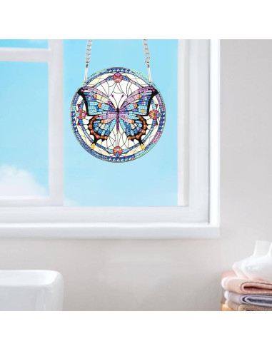 Colgante de Pintura de Diamante JISHSHAY Mariposa 3 DIY