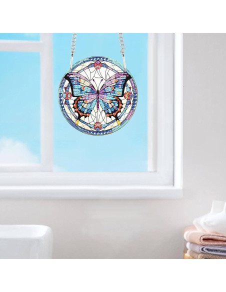 Colgante de Pintura de Diamante JISHSHAY Mariposa 3 DIY