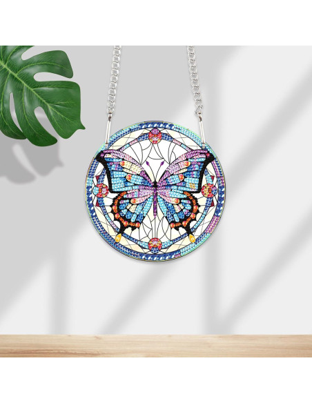 Colgante de Pintura de Diamante JISHSHAY Mariposa 3 DIY