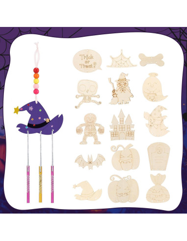Kit de Manualidades de Halloween Wonderjune 117 Piezas