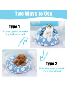 Cama Lavable para Perros y Gatos WgoogW Azul 50,8 cm 2