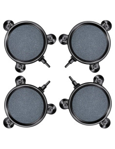 Discos de Piedra de Aire Mudder 4 Piezas 10.5 cm para Acuario