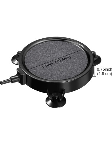 Discos de Piedra de Aire Mudder 4 Piezas 10.5 cm para Acuario