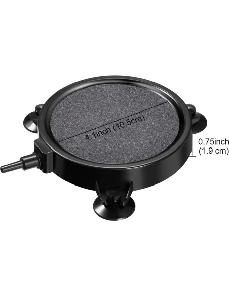 Discos de Piedra de Aire Mudder 4 Piezas 10.5 cm para Acuario