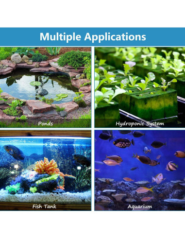 Discos de Piedra de Aire Mudder 4 Piezas 10.5 cm para Acuario